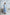 ELAGIA sky-blue backless puff-sleeve midi dress - close-up detail of sleeve construction, 3 piece women's suit