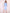 ELAGIA sky-blue square neck puff-sleeve midi dress, full length - 3 piece women's suit, purple business suit women
