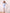 ELAGIA sky-blue satin puff-sleeve midi dress front view - purple business suit women 3 piece women's suit
