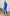 Blue Double-Breasted Suit 2-Piece - close-up detail | ELAGIA