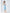 ELAGIA sky-blue satin corseted strapless dress - side angle showing fitted waist and dress length proportions