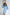 Sky-Blue Backless Puff Sleeve Mini Dress - front view | ELAGIA
