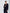 Black Single-Breasted Oversized Suit 2-Piece - back view | ELAGIA