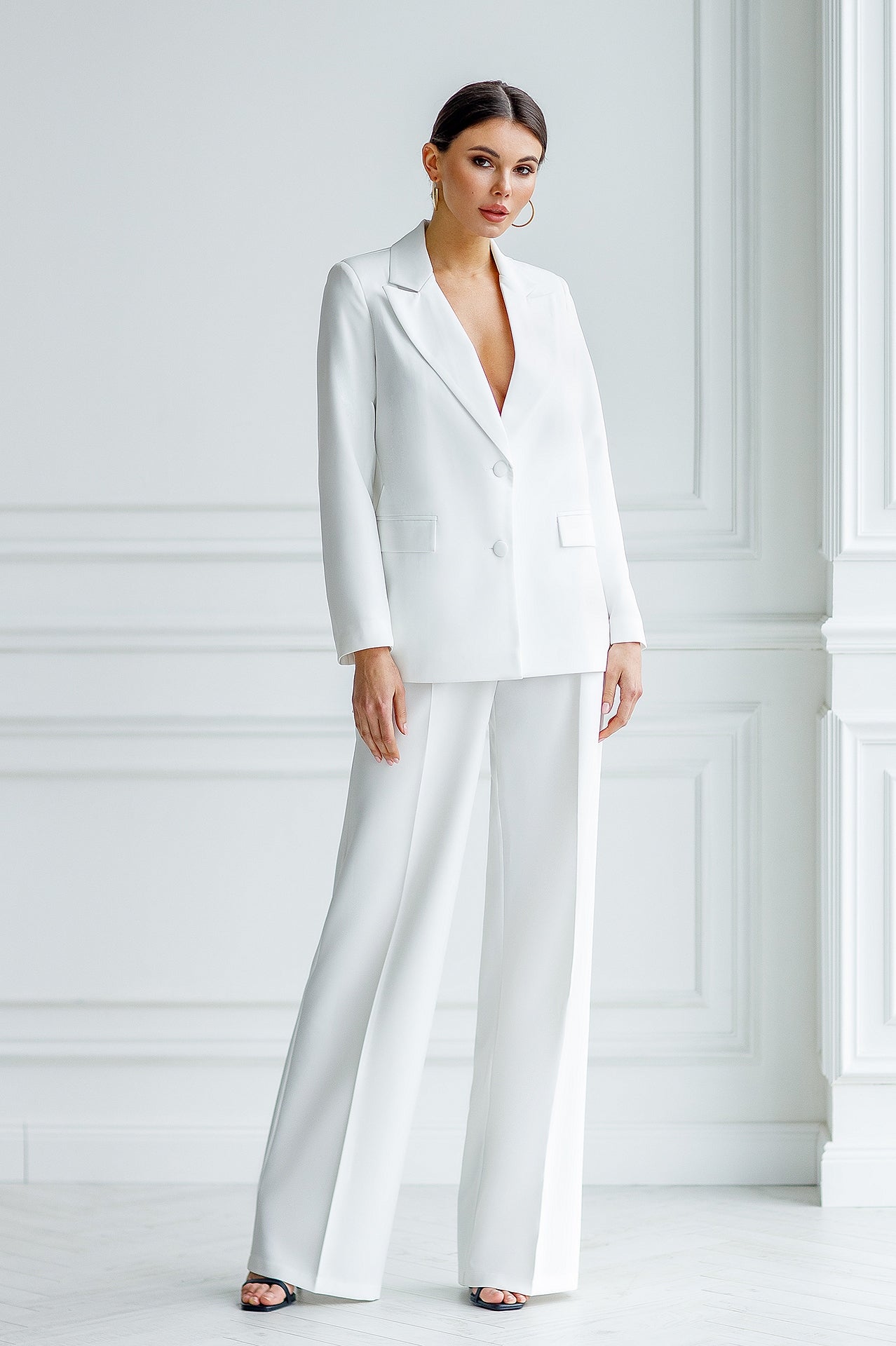 White Oversized 2-Piece Suit