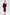 ELAGIA Bordeaux Satin Puff-Sleeve Midi Dress - full length styled look 3 piece women's suit purple business suit