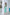 ELAGIA tiffany-blue sleeveless blouse and midi skirt back view showing light blue suit women's styling
