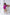 ELAGIA Fuchsia Wrap Long Sleeve Mini Dress front view - vibrant 3 piece women's suit inspired design
