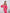 ELAGIA Crimson Satin Sweetheart Puff-Sleeve Midi Dress front view, purple business suit women, 3 piece women's suit style
