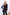 ELAGIA Black Double Breasted Suit 2-Piece pants detail - tailored trousers component of women's business suit set
