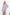 ELAGIA silver long sleeves v-neck dress front view - 3 piece women's suit style business wear