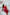Red Alexa Queen Anne Neckline Midi Dress - close-up detail | ELAGIA