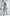 ELAGIA sky-blue crop jacket and skirt 2-piece women's business suit - front view professional ensemble