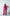 ELAGIA Crimson Crop Jacket Suit 2-Piece front view - 3 piece women's suit red blazer and pants set