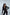 ELAGIA black crop jacket suit 2-piece back view - sophisticated 3 piece women's suit rear silhouette