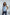 ELAGIA sky-blue formal vest front view - light blue suit women professional business vest
