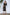 ELAGIA black silver long sleeve midi dress front view - sleek 3 piece women's suit style with metallic accents