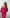 ELAGIA crimson satin sweetheart puff-sleeve midi dress back view - 3 piece women's suit purple business suit women