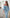 ELAGIA sky-blue puffed sleeve midi prom dress - back angle highlighting purple business suit women styling