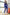 ELAGIA blue regular-fit 3 piece women's suit full ensemble styled for purple business suit women