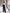 ELAGIA black palazzo pants styled outfit view - 3 piece women's suit purple business suit women complete look