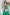 ELAGIA green corseted midi dress back view lace-up detail - 3 piece women's suit purple business suit women look