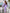ELAGIA Lavender Puff-Sleeve Midi Dress - close-up detail of purple business suit women's sleeve design