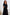 ELAGIA black long sleeve thigh-slit maxi dress styled look - 3 piece women's suit purple business suit women