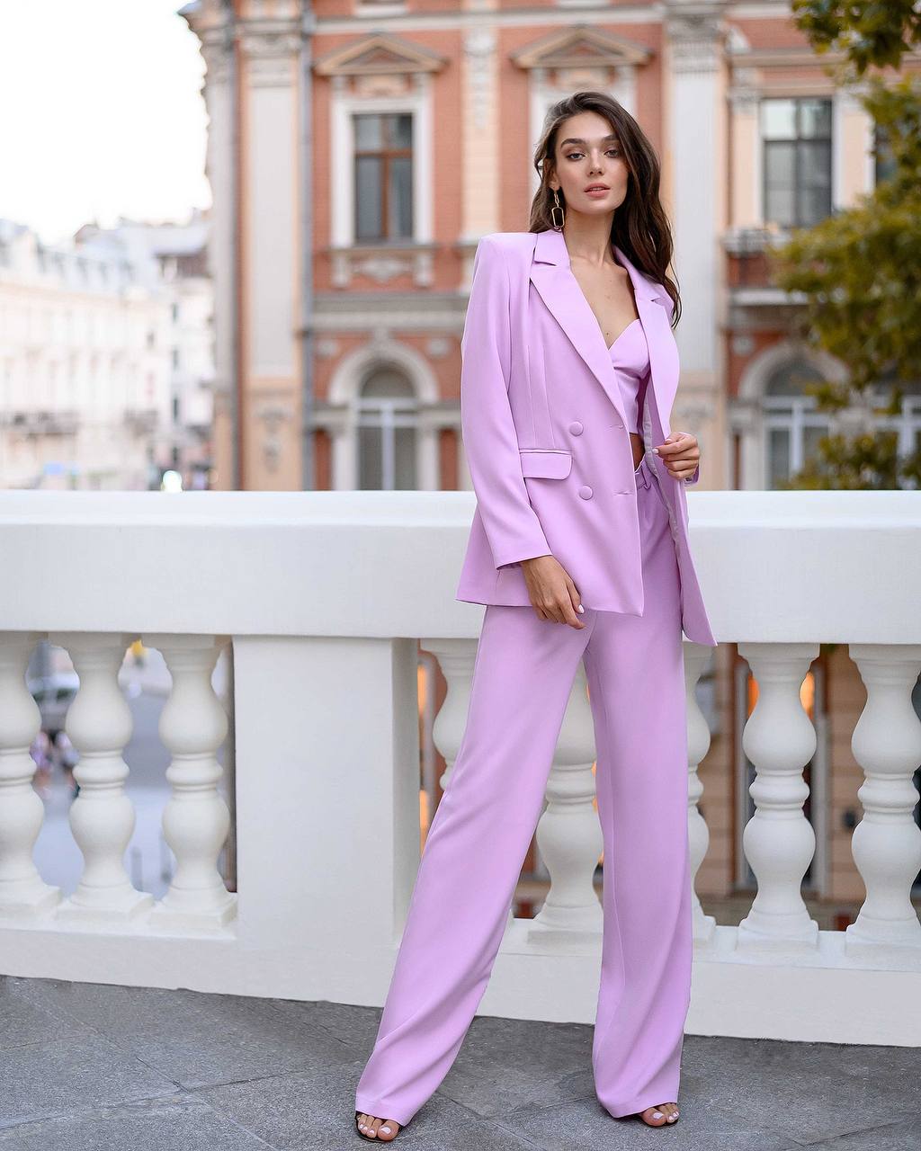 Dusty Pink Double Breasted Suit 3-Piece