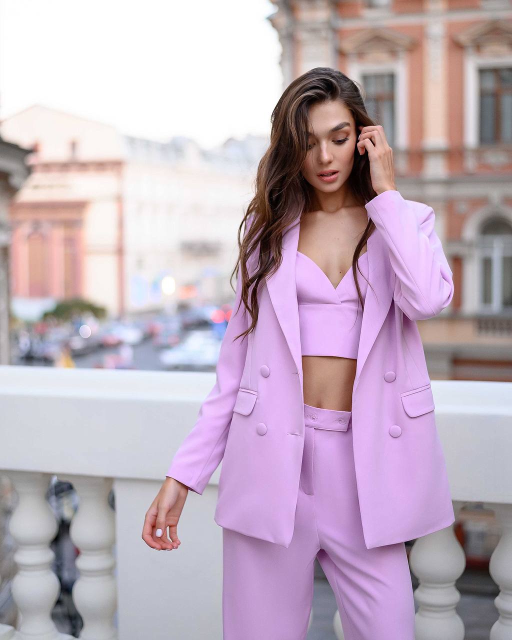 Dusty Pink Double Breasted Suit 3-Piece