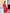 ELAGIA Red Satin Long Sleeve Mini Dress back angle - stunning red satin purple business suit women inspired cut