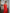 ELAGIA red office slim-fit 3 piece women's suit - close-up detail of blazer lapels and button construction