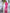 ELAGIA Crimson Double Breasted 3 piece women's suit back view - purple business suit women tailored fit