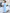 ELAGIA sky-blue square neck puff-sleeve midi dress close-up view - 3 piece women's suit purple business suit women