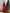 ELAGIA red puff sleeve dress fabric and construction close-up detail - 3 piece women's suit quality