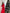 ELAGIA red belted maxi dress side angle view with puff sleeve detail - 3 piece women's suit styling