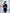 ELAGIA black one-shoulder fringed mini dress back view with fringe detailing - 3 piece women's suit
