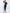 ELAGIA black wrap long sleeve collarless maxi dress front view - 3 piece women's suit style