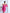 ELAGIA Crimson Square Neck Puff-Sleeve Mini Dress fabric detail - 3 piece women's suit purple business suit women