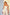 ELAGIA ivory sweetheart peplum top & flared pants 2-piece set back view - 3 piece women's suit inspired design
