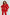 ELAGIA red 3 piece women's suit side angle showcasing structured blazer silhouette and matching trousers