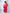 ELAGIA Crimson Silk Long Sleeve Ruched Mini Dress - front view of red bodycon dress with ruched detailing