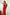 ELAGIA red off-the-shoulder maxi dress side angle view - versatile 3 piece women's suit alternative design