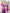 ELAGIA fuchsia silk dress detail shot highlighting luxurious fabric texture and purple business suit women styling