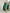 ELAGIA Emerald Silk Long Sleeve Maxi Dress styled on model - purple business suit women professional look
